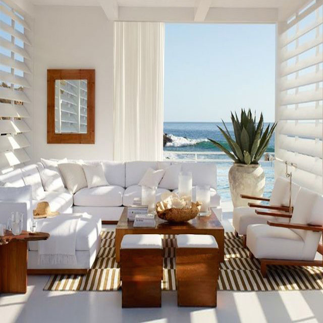 Ralph Lauren interiors with window shutters