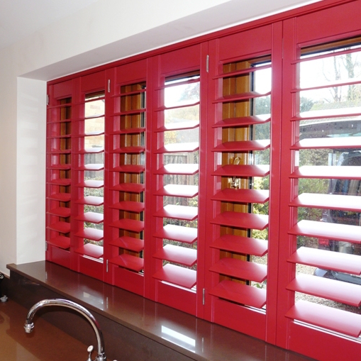 Red Window Shutters