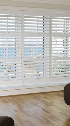 white window shutters for living room