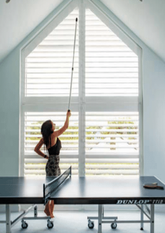 How to clean shutter blinds demonstration