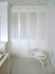plantation shutters as wardrobe doors