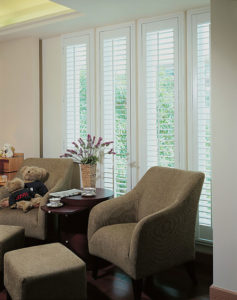 Just Shutters Harrogate lounge installation