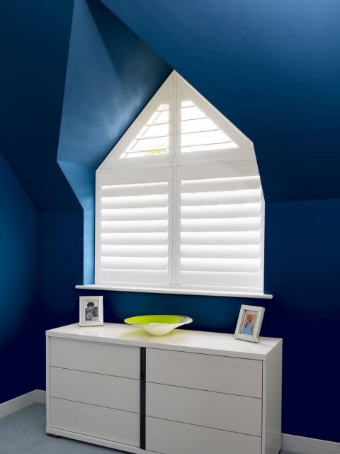 Bedroom with Plantation Shutters